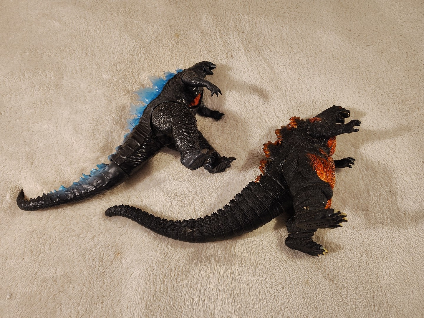 Bandai Burning Godzilla 1995 2001 PVC Vinyl 6 Inch Figure Monster Series LOT 2