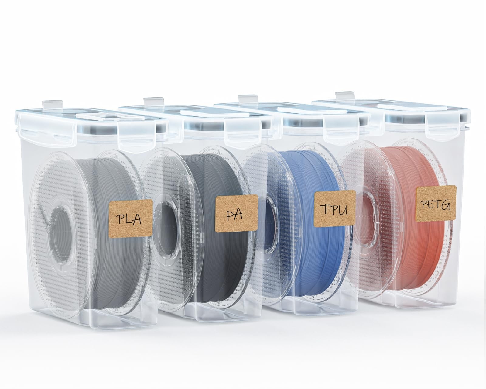 YOOPAI Filament Storage Box - 4 Pack Filaments Extra breit, of 4 