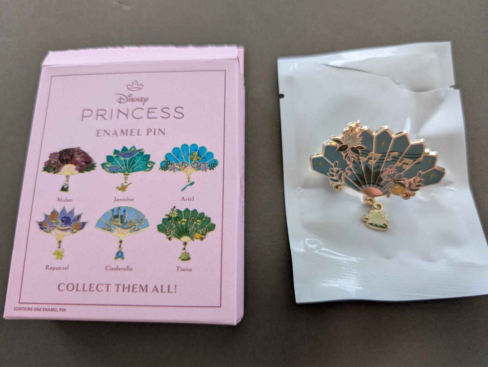 Disney Trading Enamel Pin Princess Fan Mystery Set - Tiana
