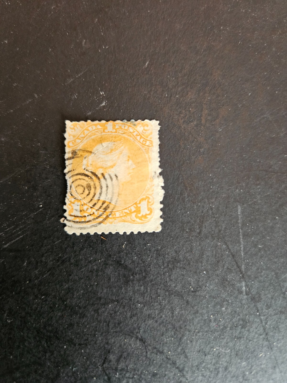 Canada stamp Scott #23 1869 Large Queen used