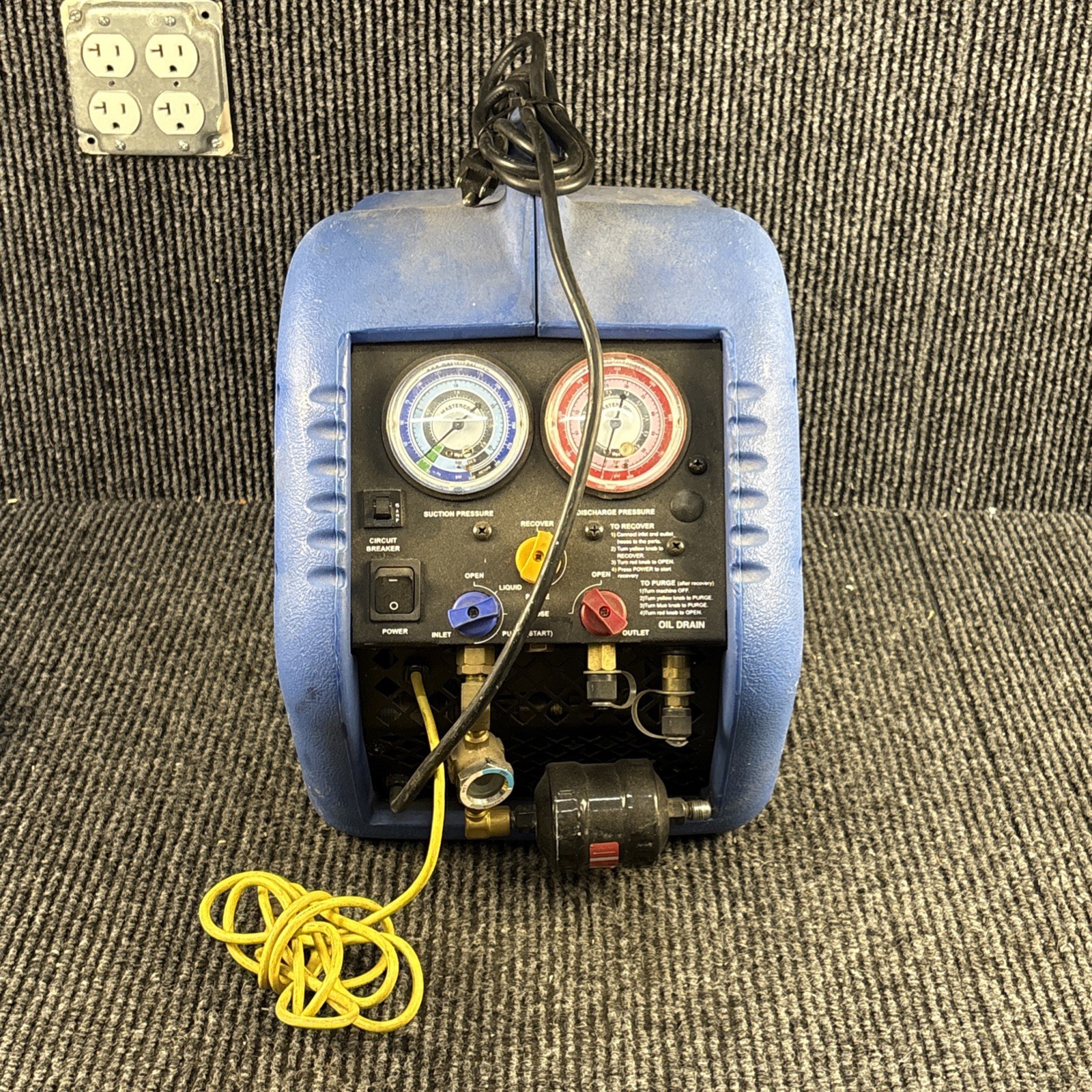 Mastercool 69100 Refrigerant Recovery Machine