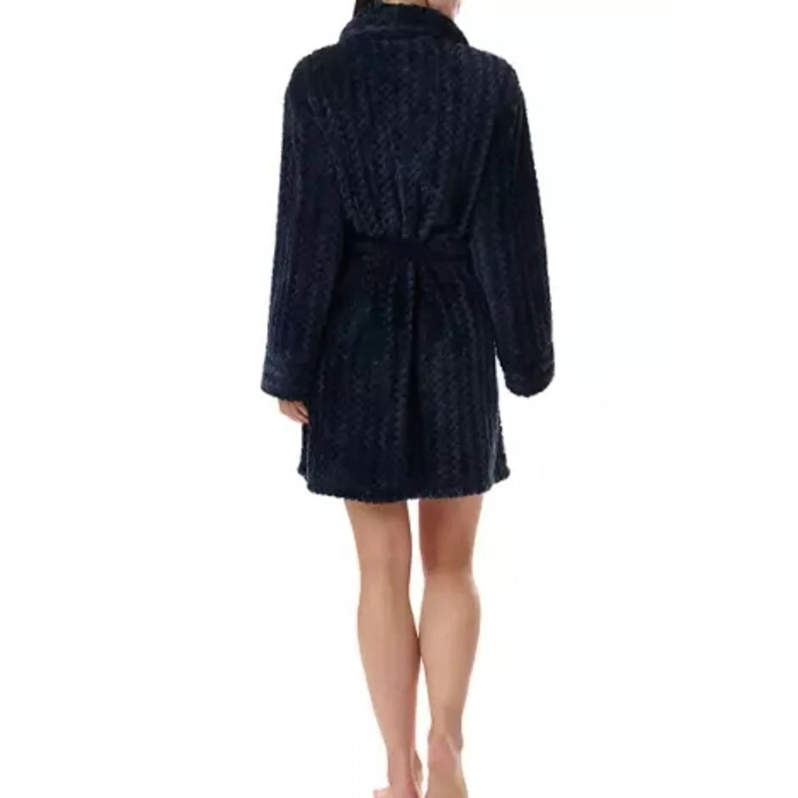 Tommy Hilfiger L / XL Long Sleeve Plush Robe Womens Belted Cozy Soft NEW NWT