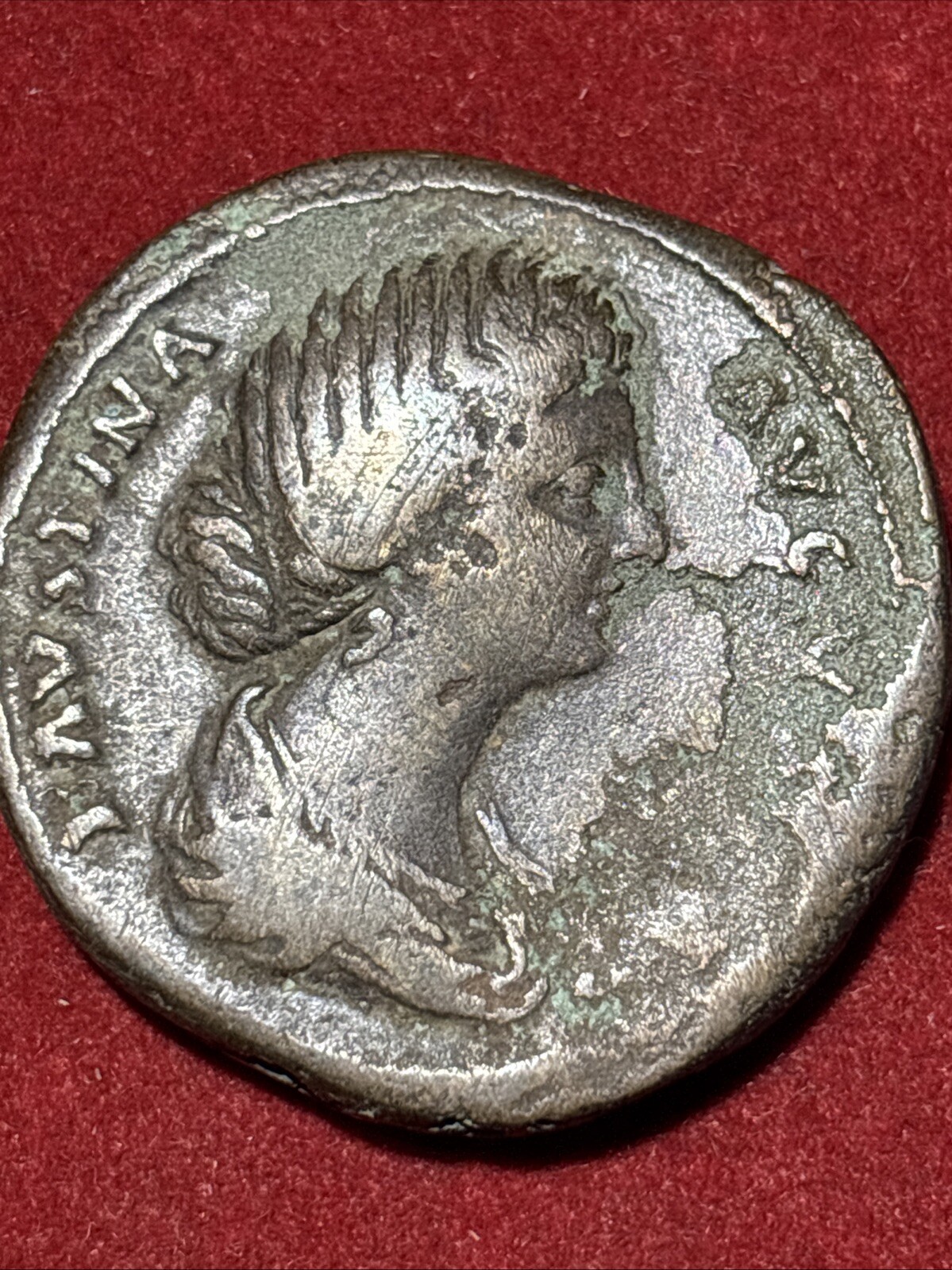 Ancient Rome Faustina Junior AD 161-180 Large sestertius Cybele