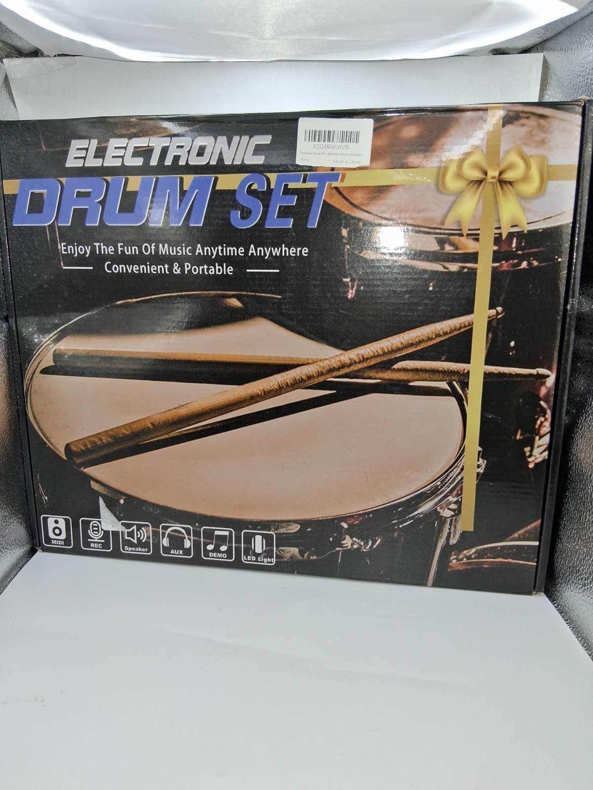 Electronic Kids Portable MIDI Practice Drum Pad Fun Convenient Portable