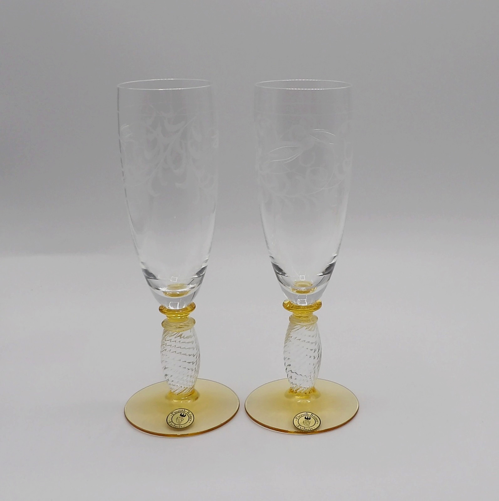 Pieroth Romer by Theresienthal Fluted Champagne Set of 2