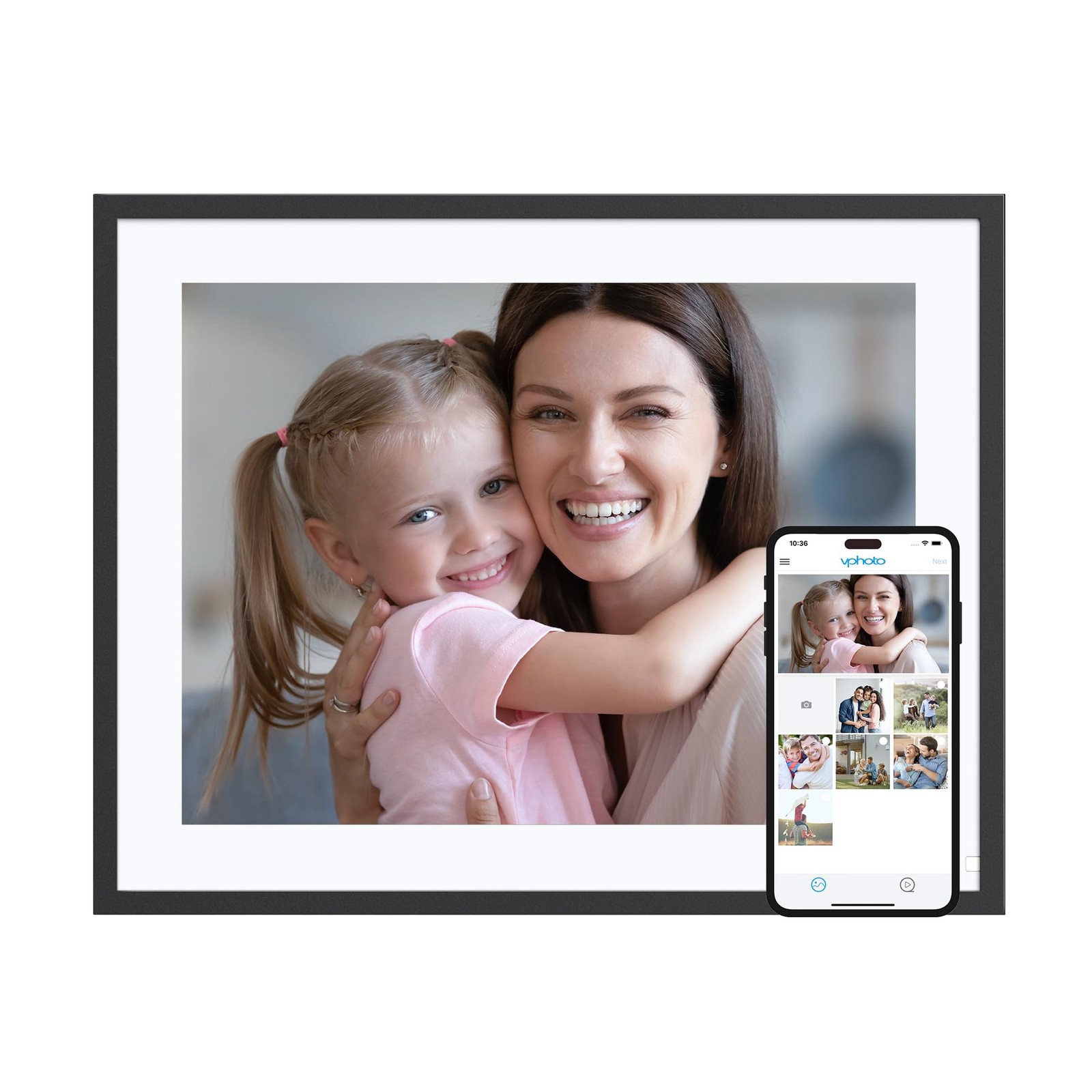 Digital Picture Frame 16.7 inch 4:3 Touch Screen Large Digital Photo Frame Di...