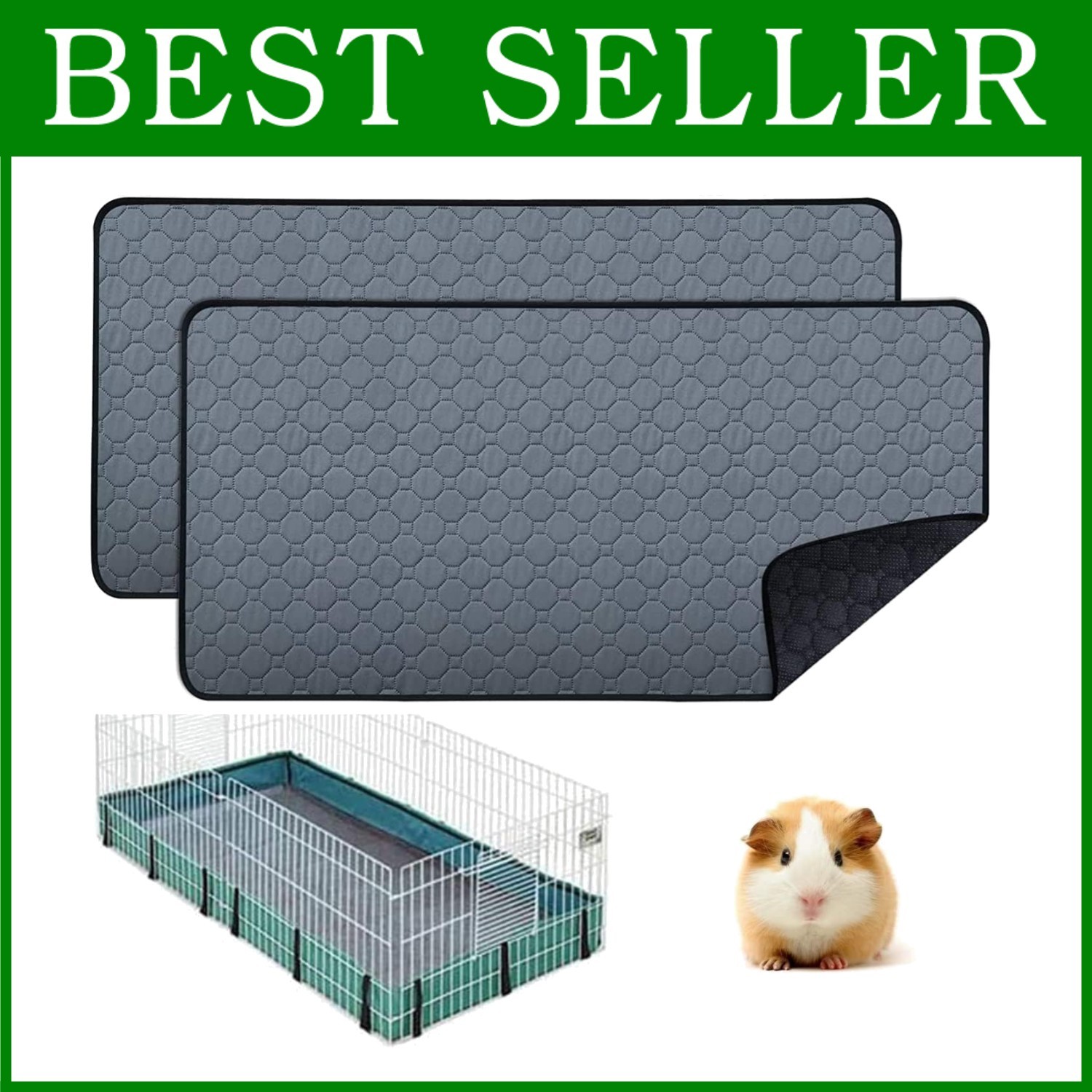 Washable Guinea Pig Liners - Anti-Slip & Waterproof