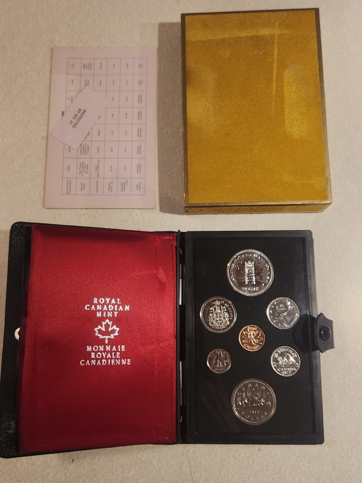 1977 Canadian 7-Coin Double Dollar Specimen Uncirculated Set 