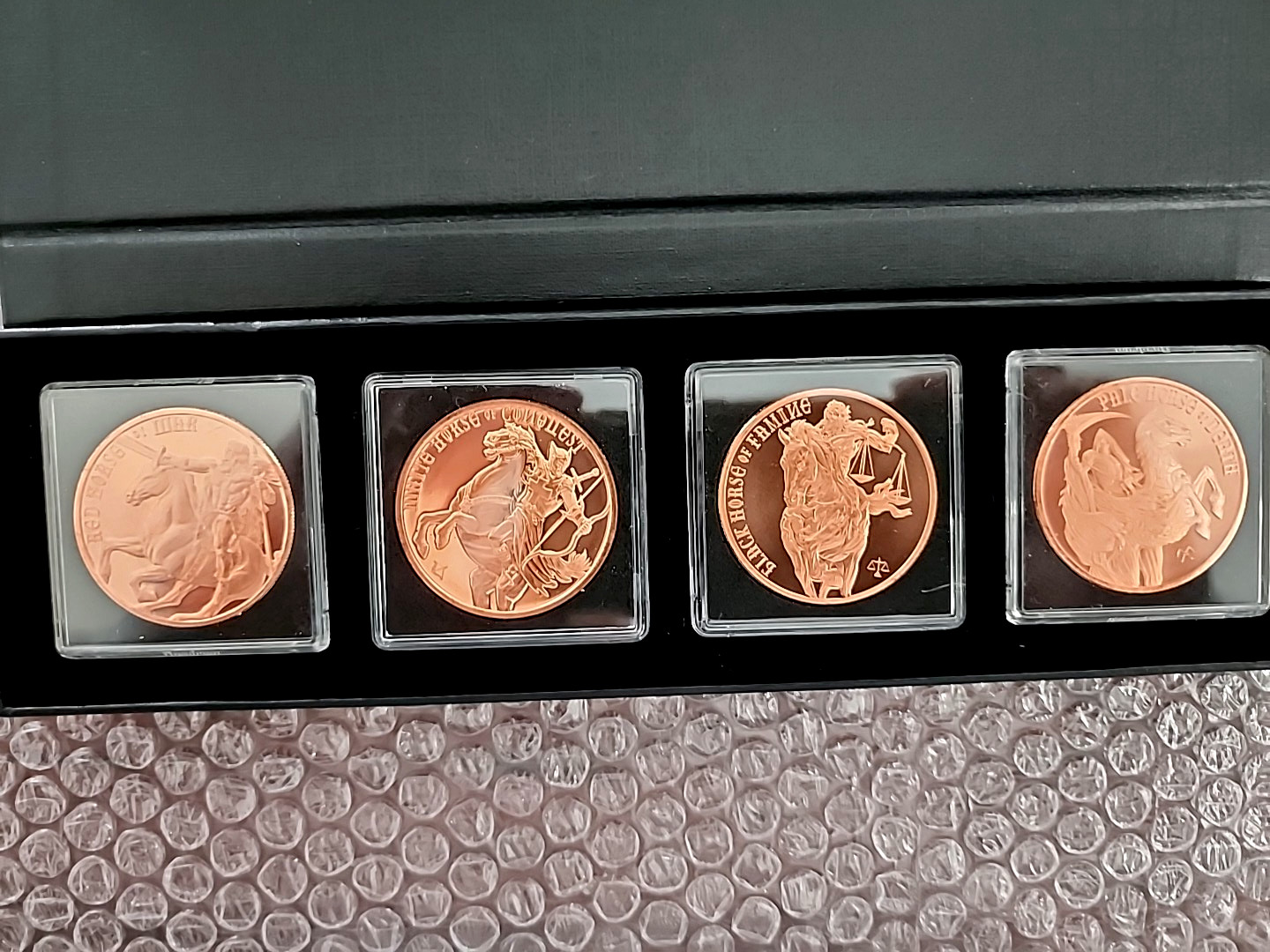 The Four Horsemen of The Apocalypse .999 Copper 1oz each coin