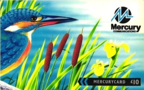 981 Phonecard Used UK Mercury Kingfisher No Backprint