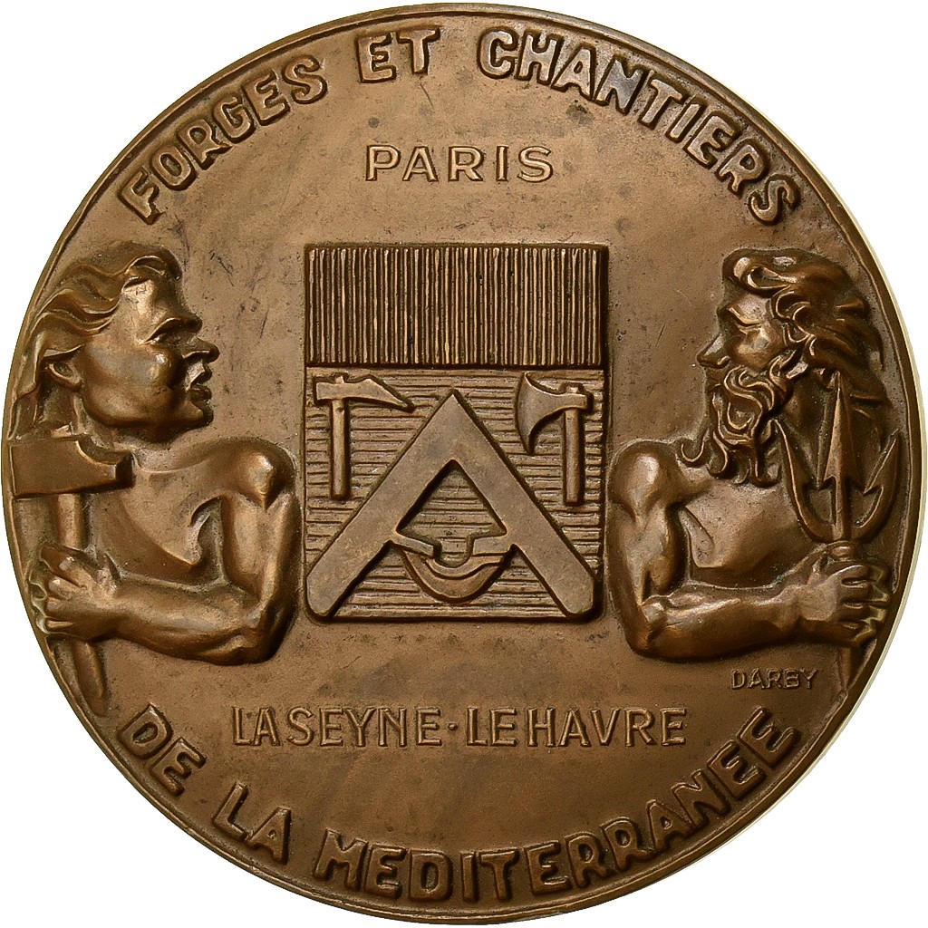 [#1525230] France, Medal, Forges et Chantiers de la Méditerranée à la Seyne, 195