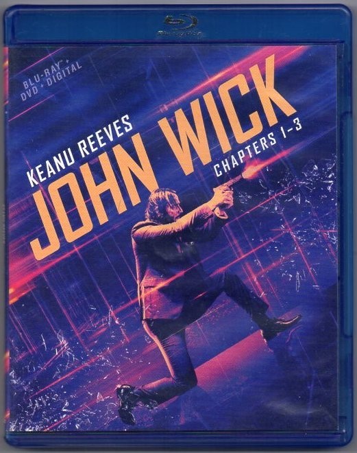 John Wick Collection Chapters 1 2 3 Trilogy Blu-Ray / DVD Set / Keanu Reeves