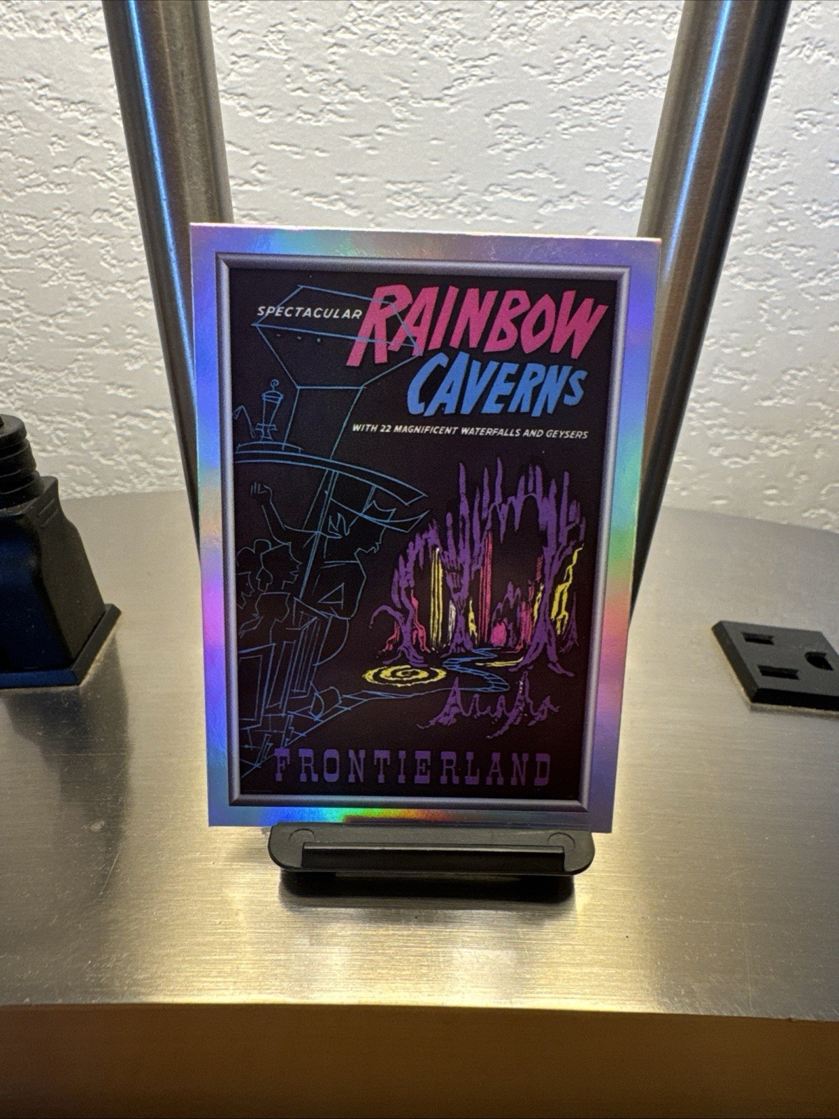 Topps Disneyland 70th Foil Posters P-9 Rainbow Caverns Card
