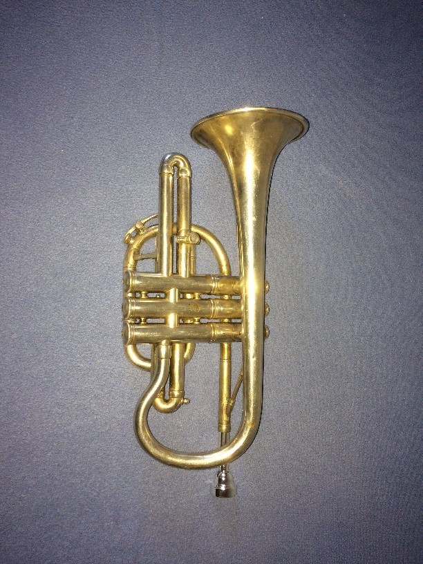 Antique Bb Cornet F. Besson Brevete SGDG, Paris. Systeme Prototype