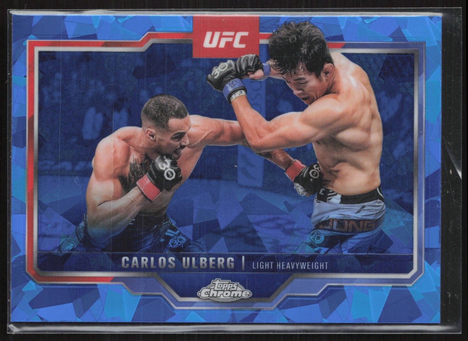 2025 Topps UFC Chrome Sapphire Carlos Ulberg #198