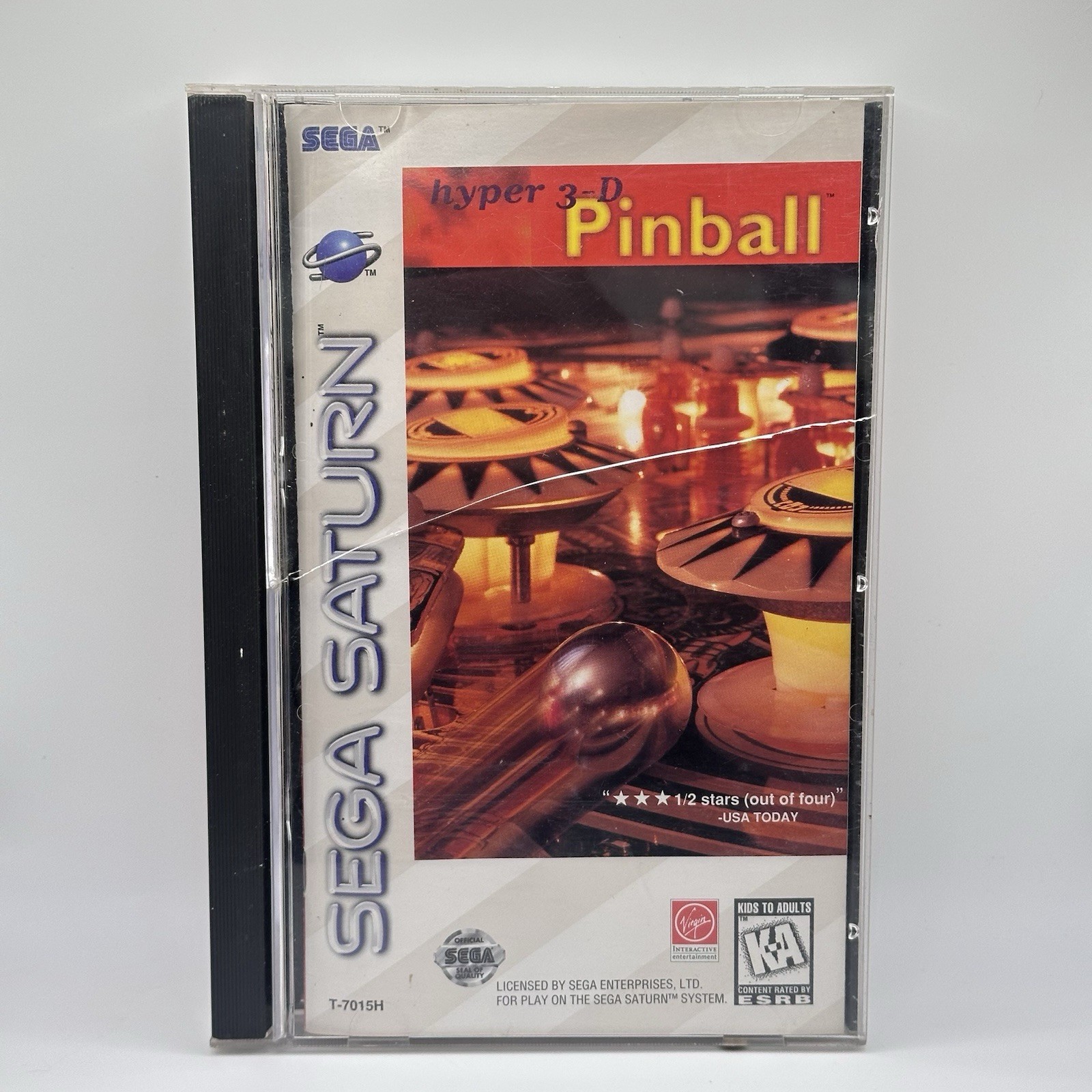 Hyper 3-D Pinball SEGA Saturn Manual And Case Only