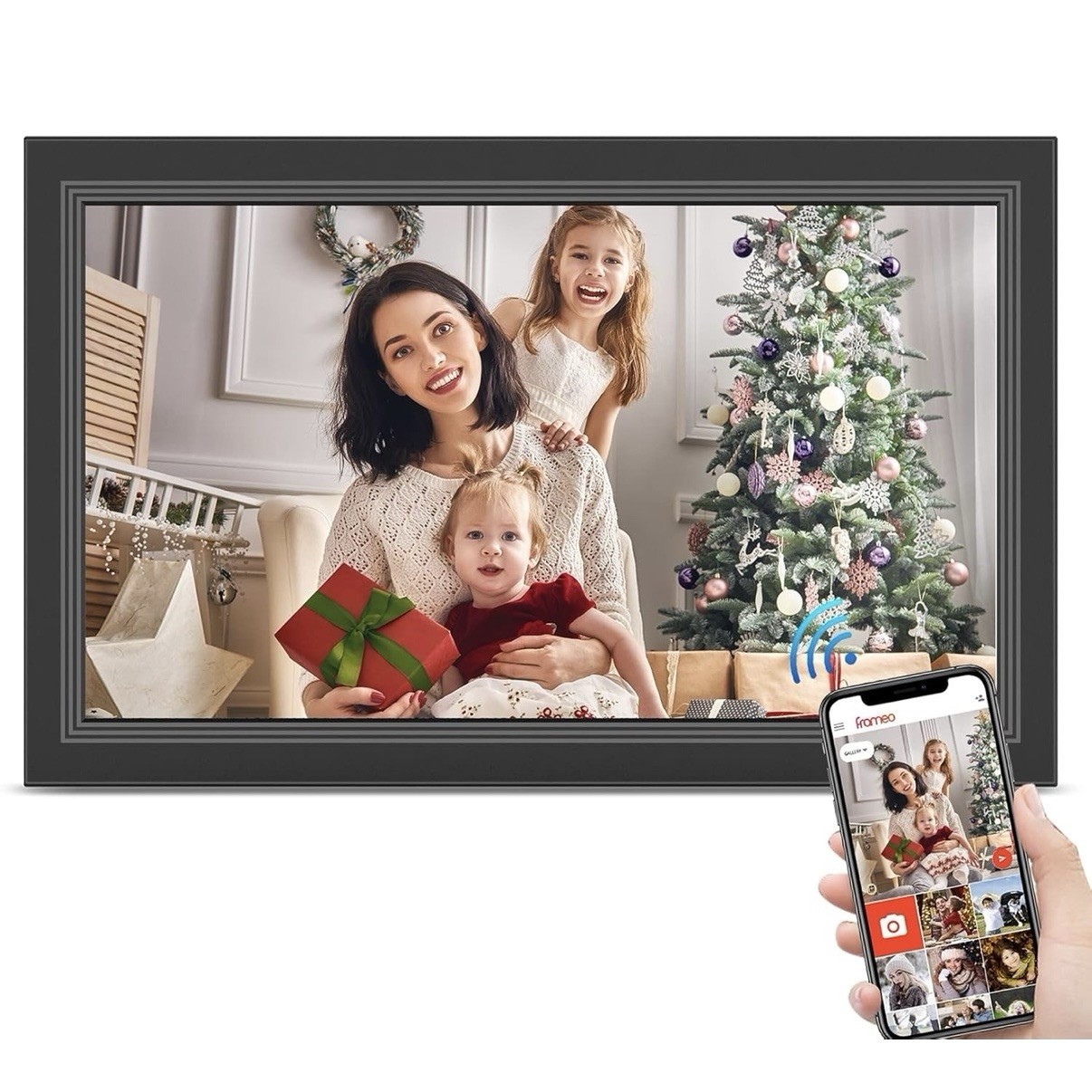 15.6-Inch Digital Smart Picture Frame with WiFi, HD Touch Screen, 64GB Storage