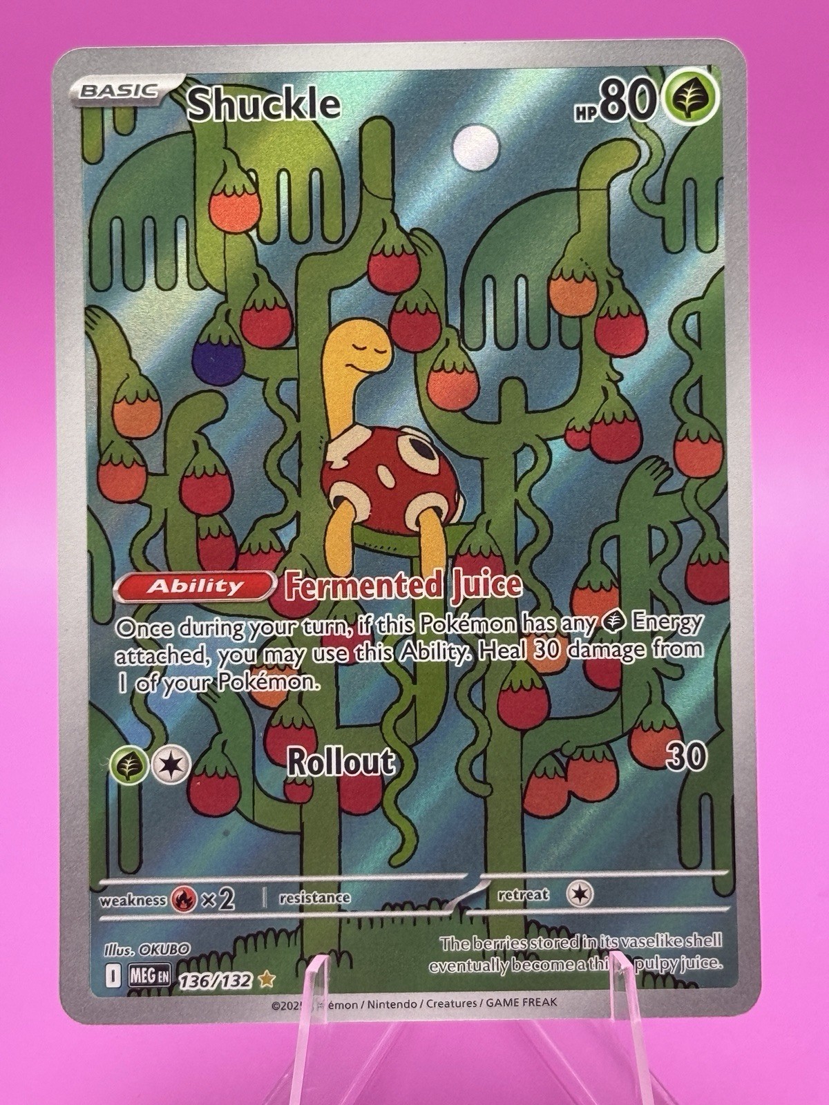 Pokémon TCG Mega Evolutions: Shuckle #136/132 Full Art Illustration Rare