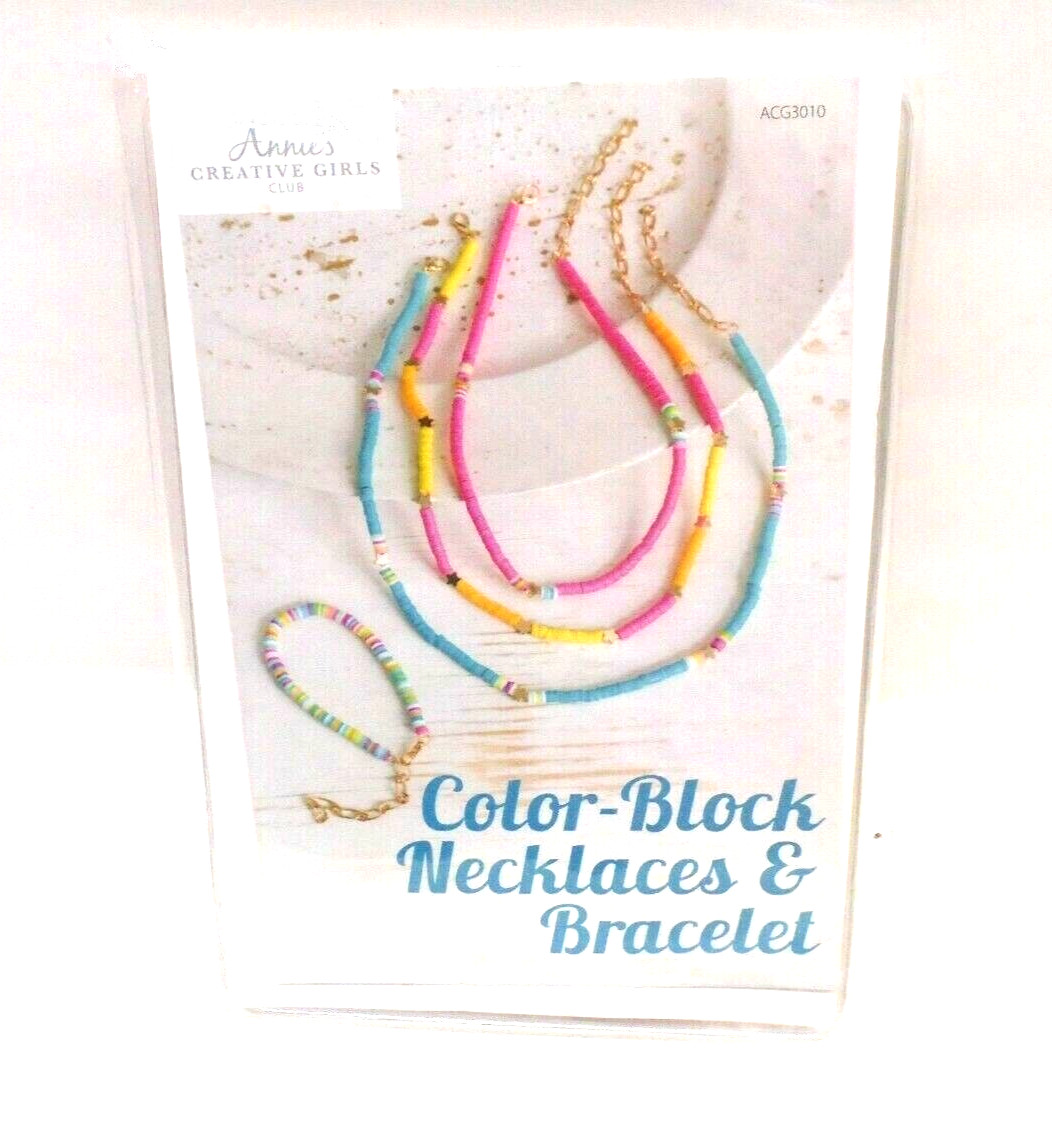 Necklace Bracelet Bead Kit Craft Jewelry Color Block