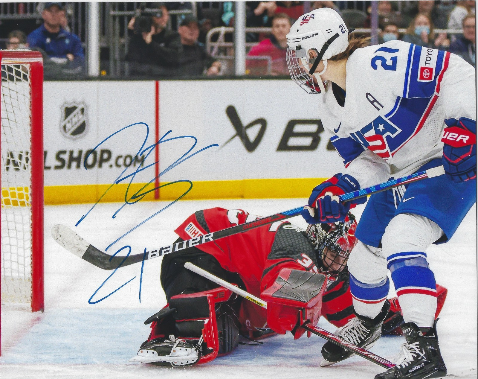 HILARY KNIGHT Signed 8.5 x 11 Photo Signed REPRINT Women's Hockey USA Olympics