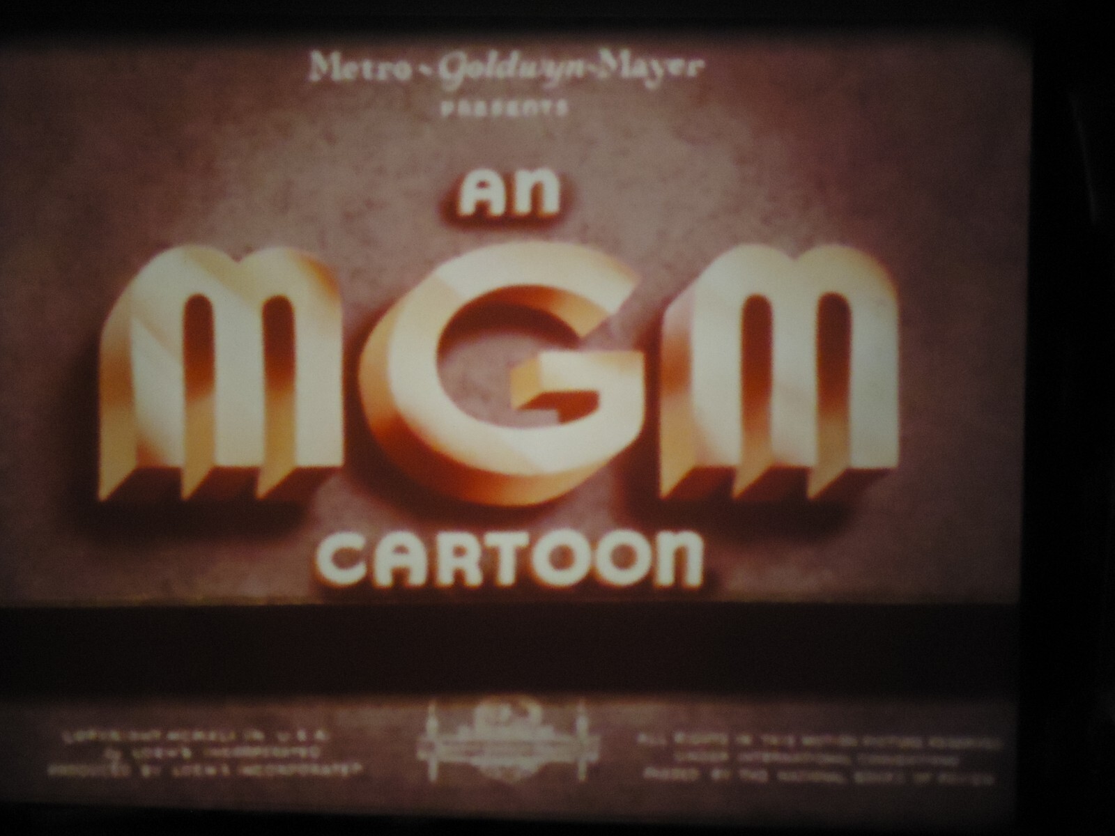 16mm Officer Pooch MGM Cartoon