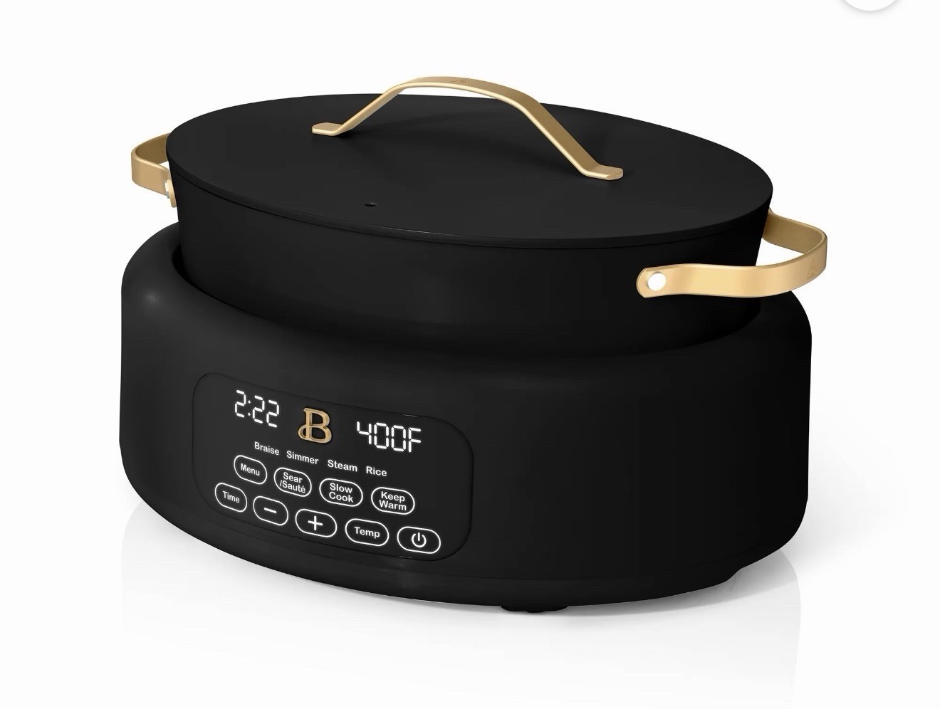 Beautiful by Drew Barrymore 10-in-1 Electric Multi-Cooker 6 Qt Black Sesame NEW