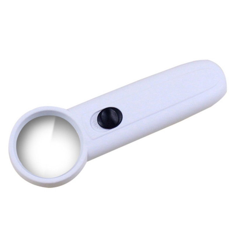 15X Magnifying Glass Hand Held Magnifier 2 LED Light Microscope Curio Jewelers
