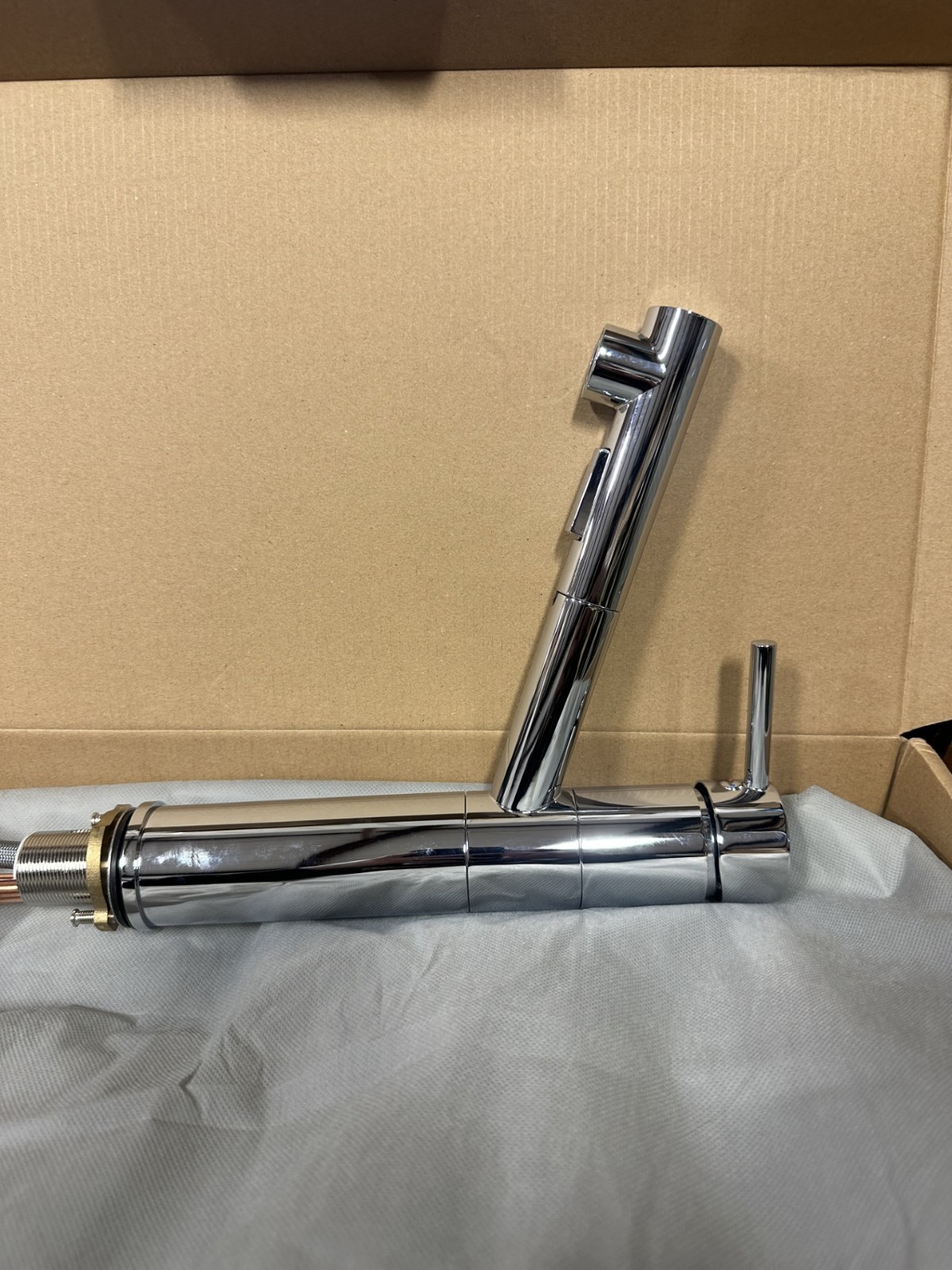 Pull Out Faucet, Stainless Steel 10.5" H Faucet 10" (ST)