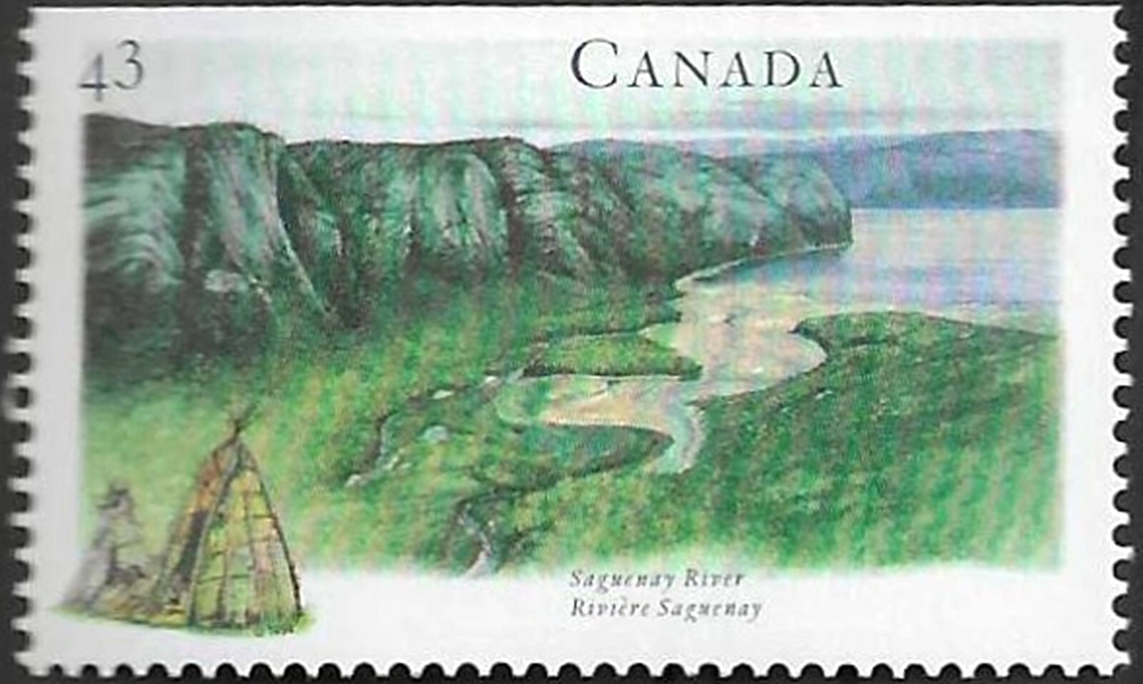 🍁Canada   #1511 TSE   "HERITAGE RIVERS"  Brand New 1994   Original Pristine Gum