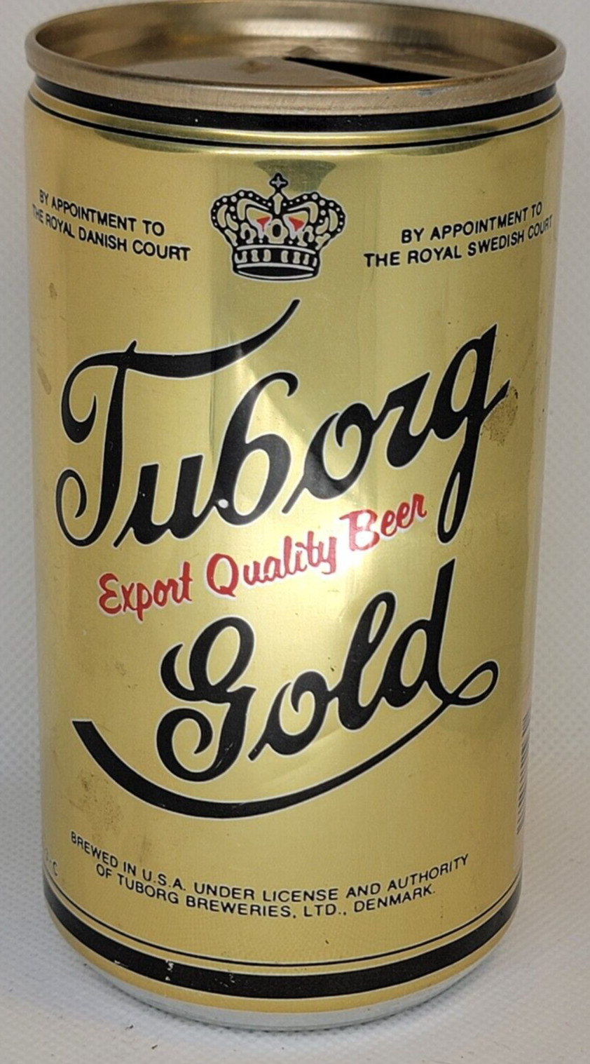 Tuborg Gold Beer 12oz. Aluminum Can Empty/Tab Un-Pulled Carling Brg.Co.
