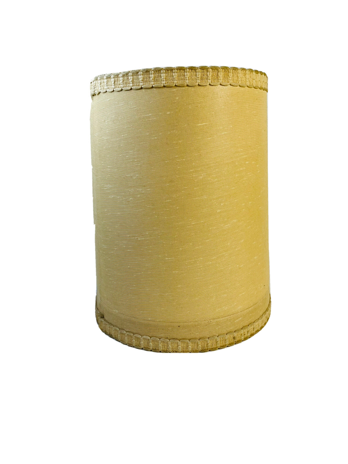 Vintage 60s Mid Century Modern Jute Barrel Drum Lamp Shade Braided MCM Atomic