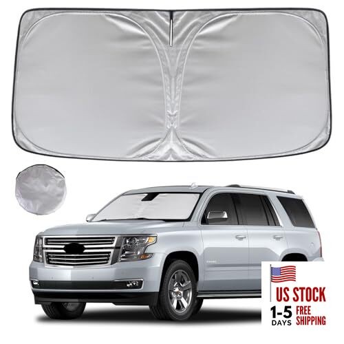  Windshield Sun Shade Foldable Sunshade for 2015-2020 Che-vrolet/Chevy Tahoe