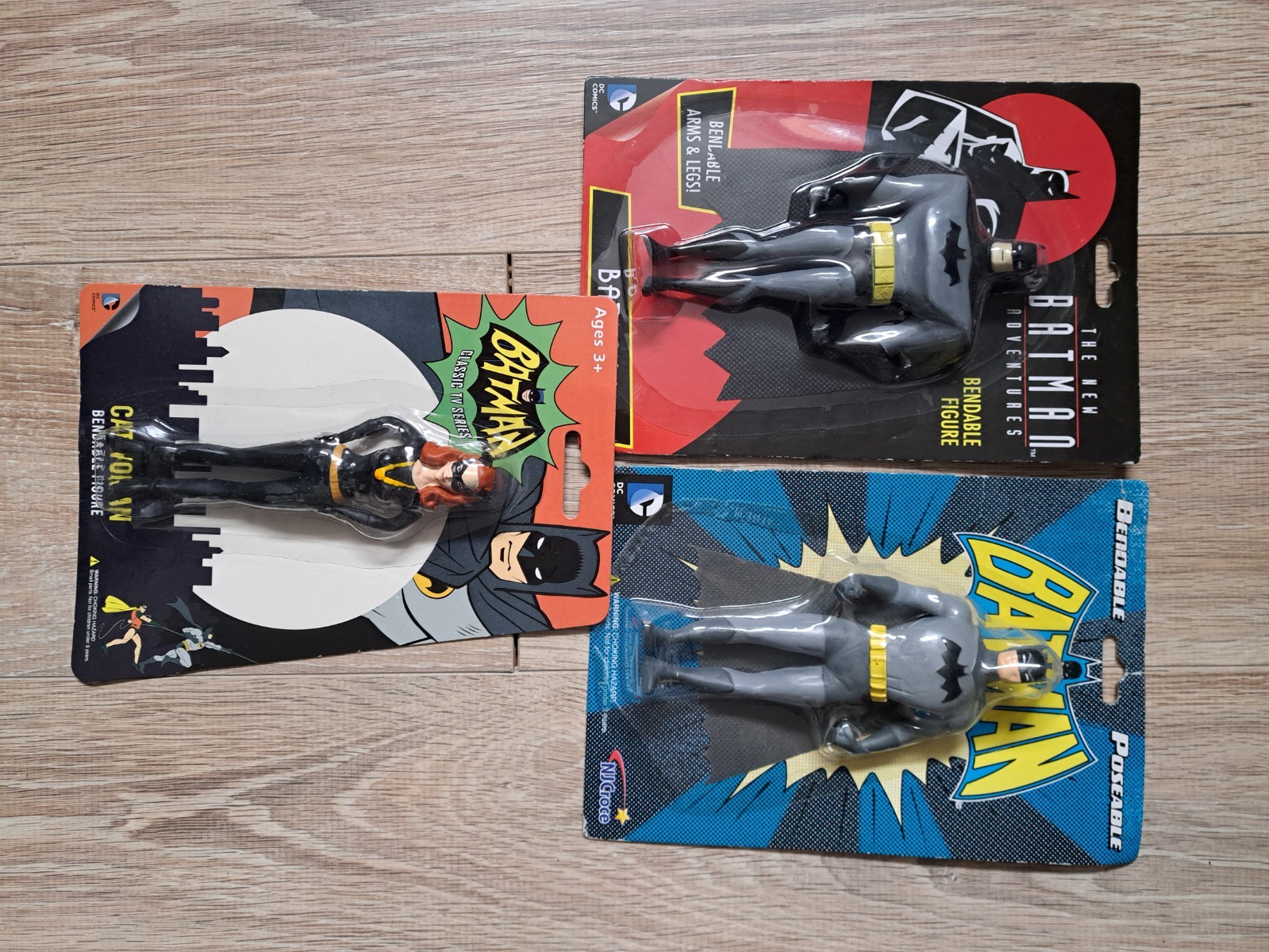 DC Batman and Catwoman bendable figures READ
