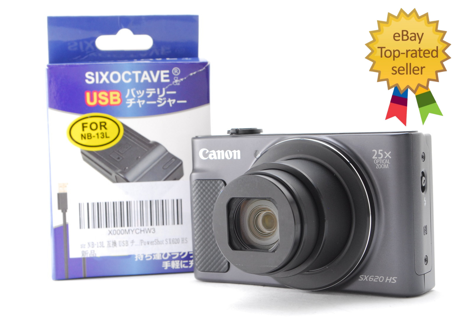 [MINT w/charger] Canon PowerShot SX620 HS Black Digital Camera Tokyo From JAPAN