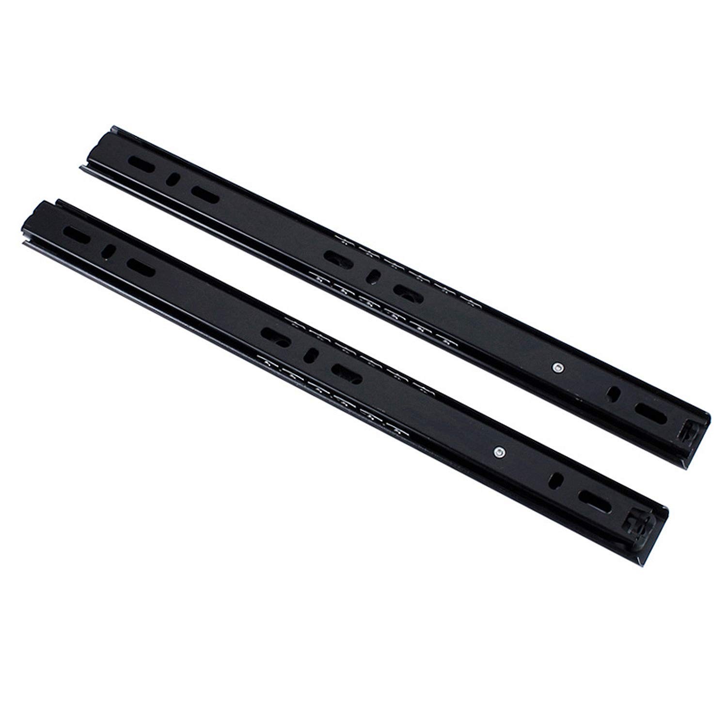 Drawer Slide 11 Inch Ball Bearing 3 Section Drawer Cabinet Slide Side Mount 2