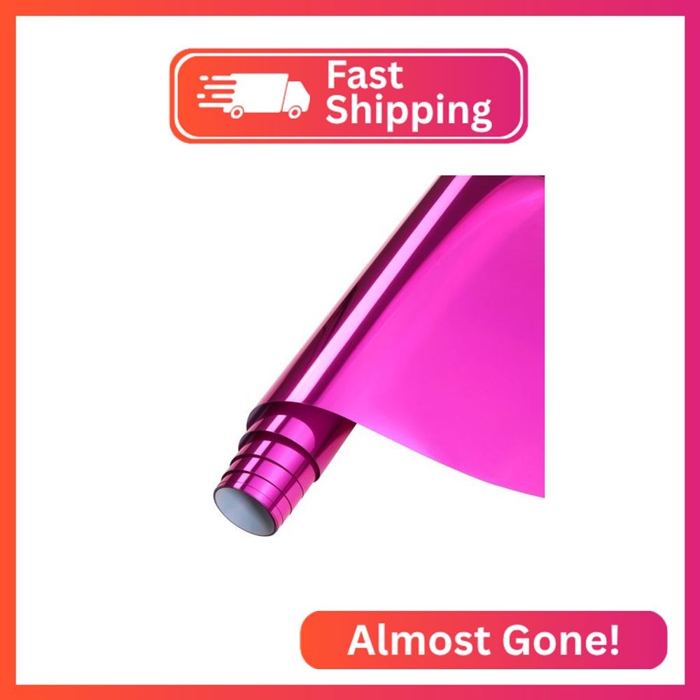 Tintnut Magenta Metallic HTV Vinyl Roll- 12" x 6ft Heat Transfer Vinyl Foil Holo