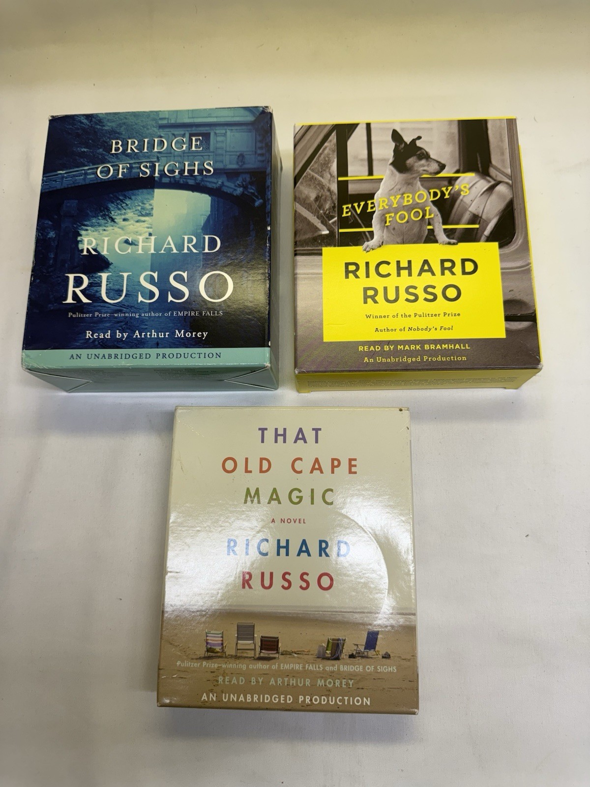 Richard Russo Audiobooks CD Lot Of 3 Contemporary Fiction Compact Disc