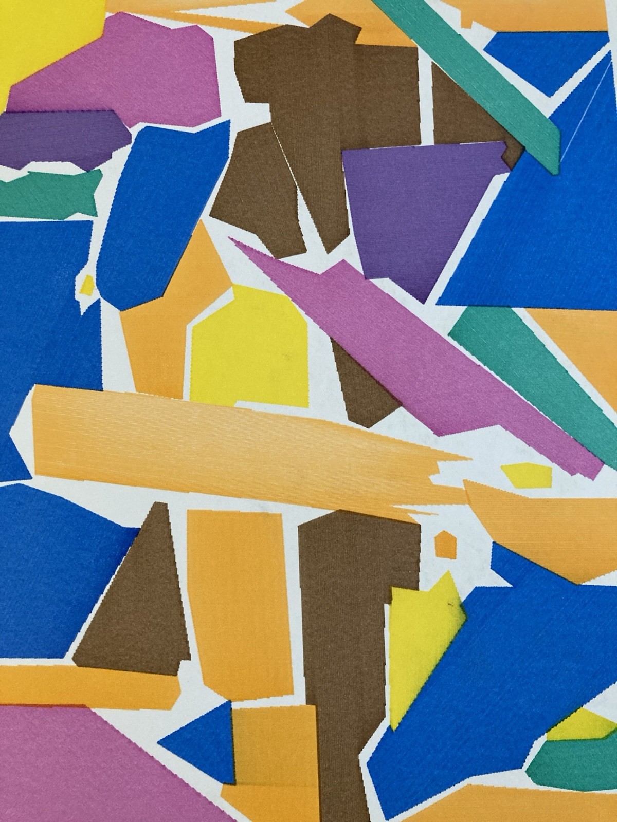 Beautiful Abstract Ink Drawing On Paper Abstraction 1980 Art Anamorphosis Cubist