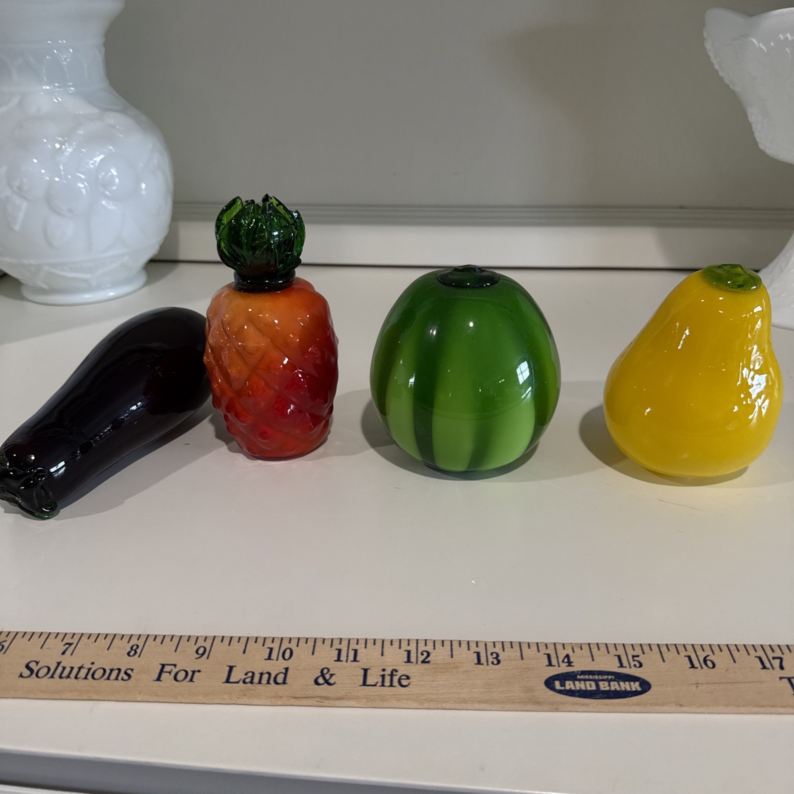 Murano Style Art Glass Hand-Blown Fruit and Vegetables