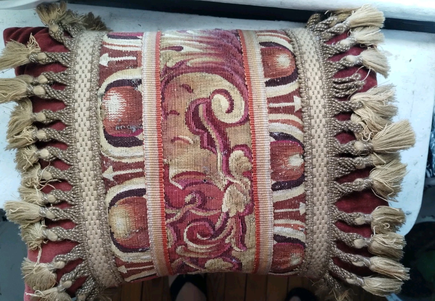 19th Century Tapestry Pillow