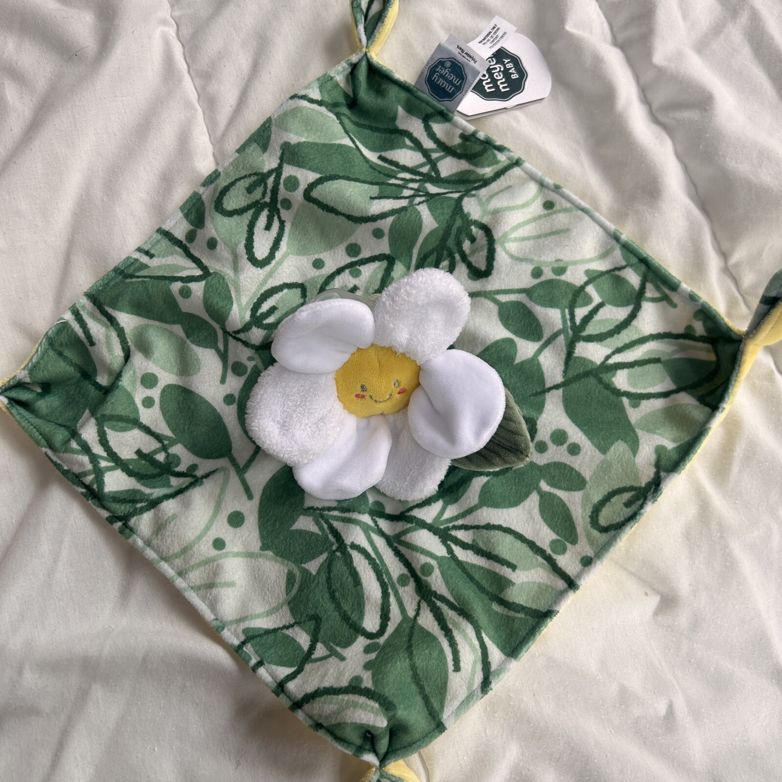 Mary Meyer Sweet Smiling Daisy Soothie Lovey Security Blanket BNWT 10 Inch