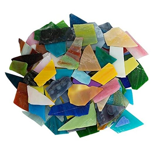 Irregular Stained Glass Scraps Cathedral Glass Pieces Fragments(Irregular)