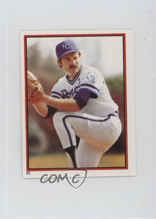 1983 O-Pee-Chee Album Stickers Dan Quisenberry #22 0q3