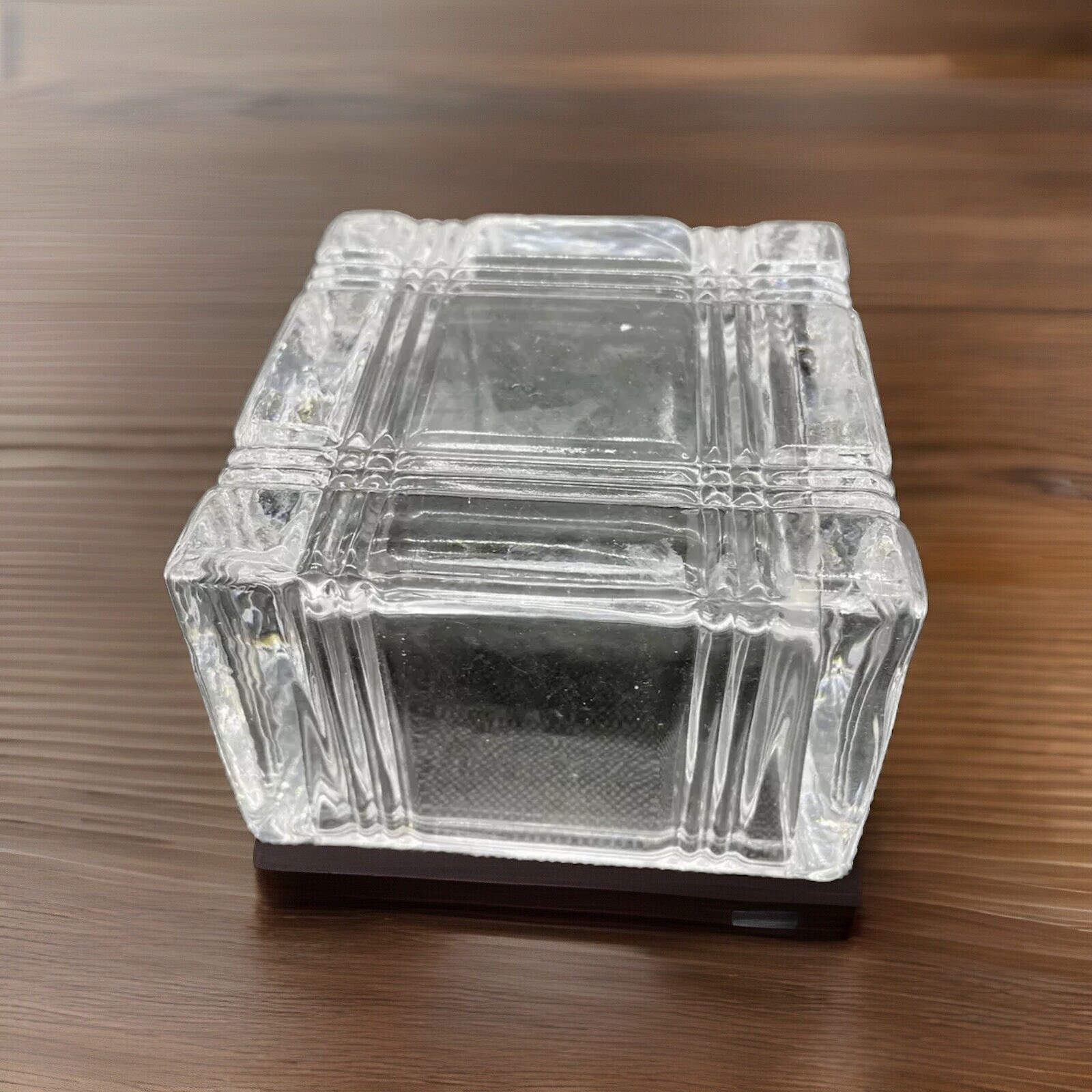 St. George 24% FINE LEAD CRYSTAL Cut Glass Vanity Box or Candy Dish