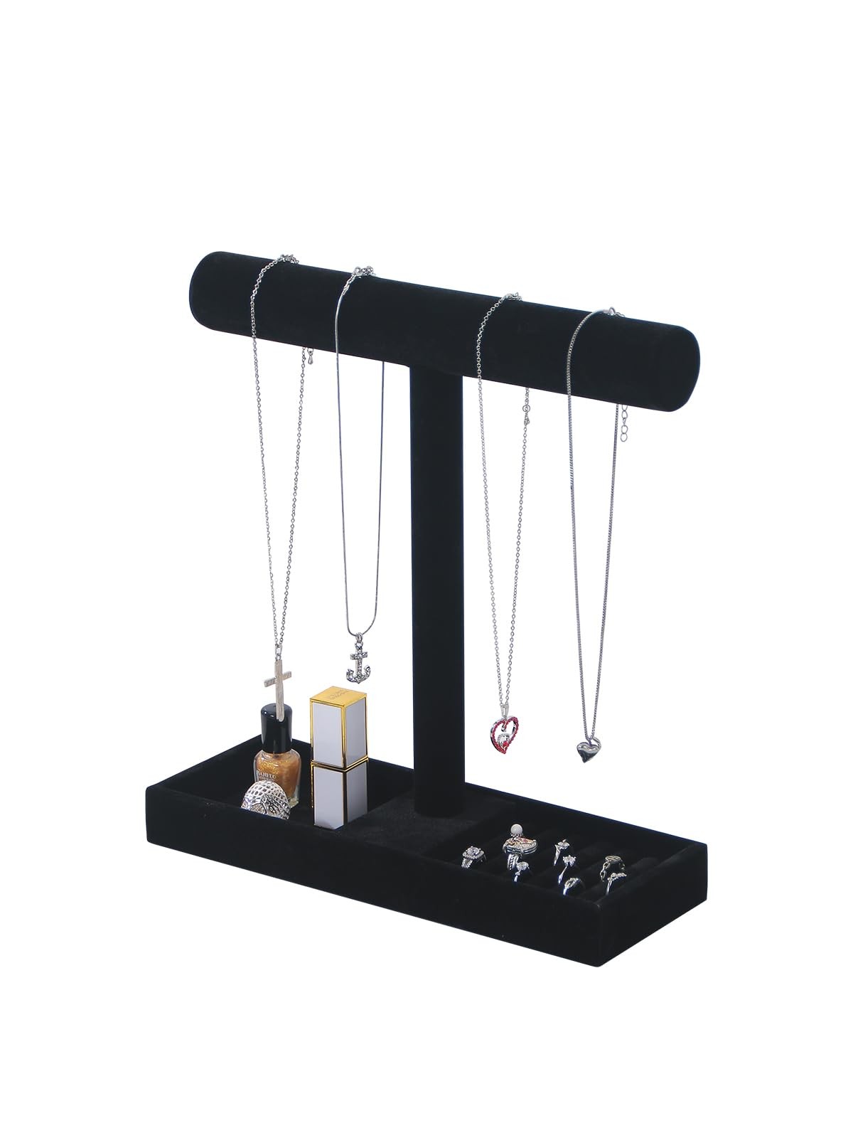 Multi-Use Jewelry Holder Stand, Necklace Bracelet Ring Organizer Stand, Scrun...