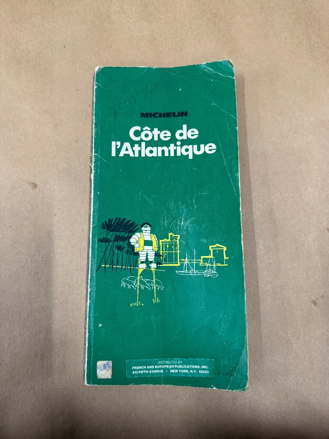 Vintage Michelin Côte de l'Atlantique Map Guide Booklet Travel France