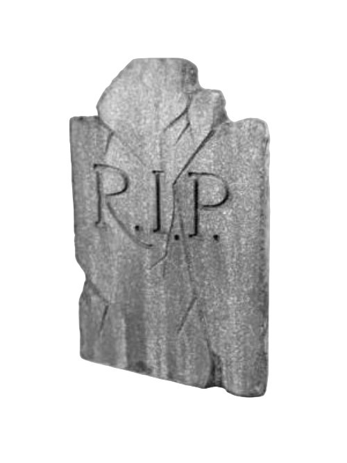 Weathered & Damaged Halloween Tombstone