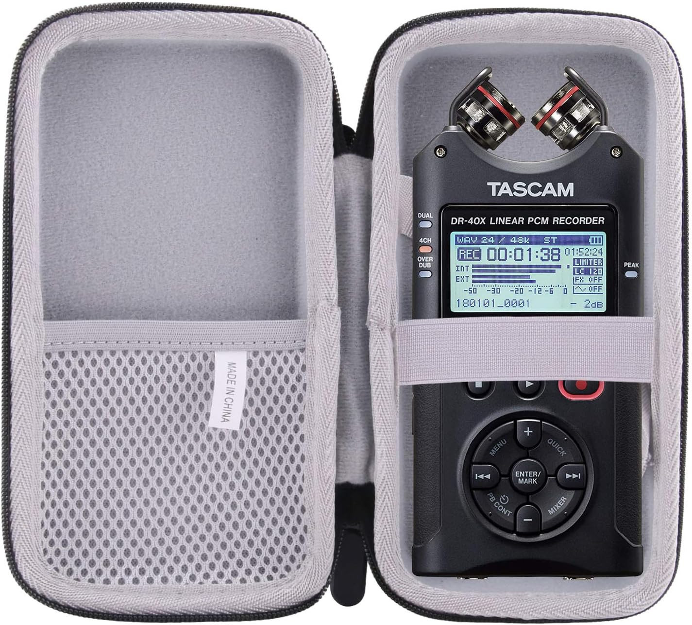 Hard Case Replacement for Tascam DR-40X Four-Track Digital Audio Recorder Carry 