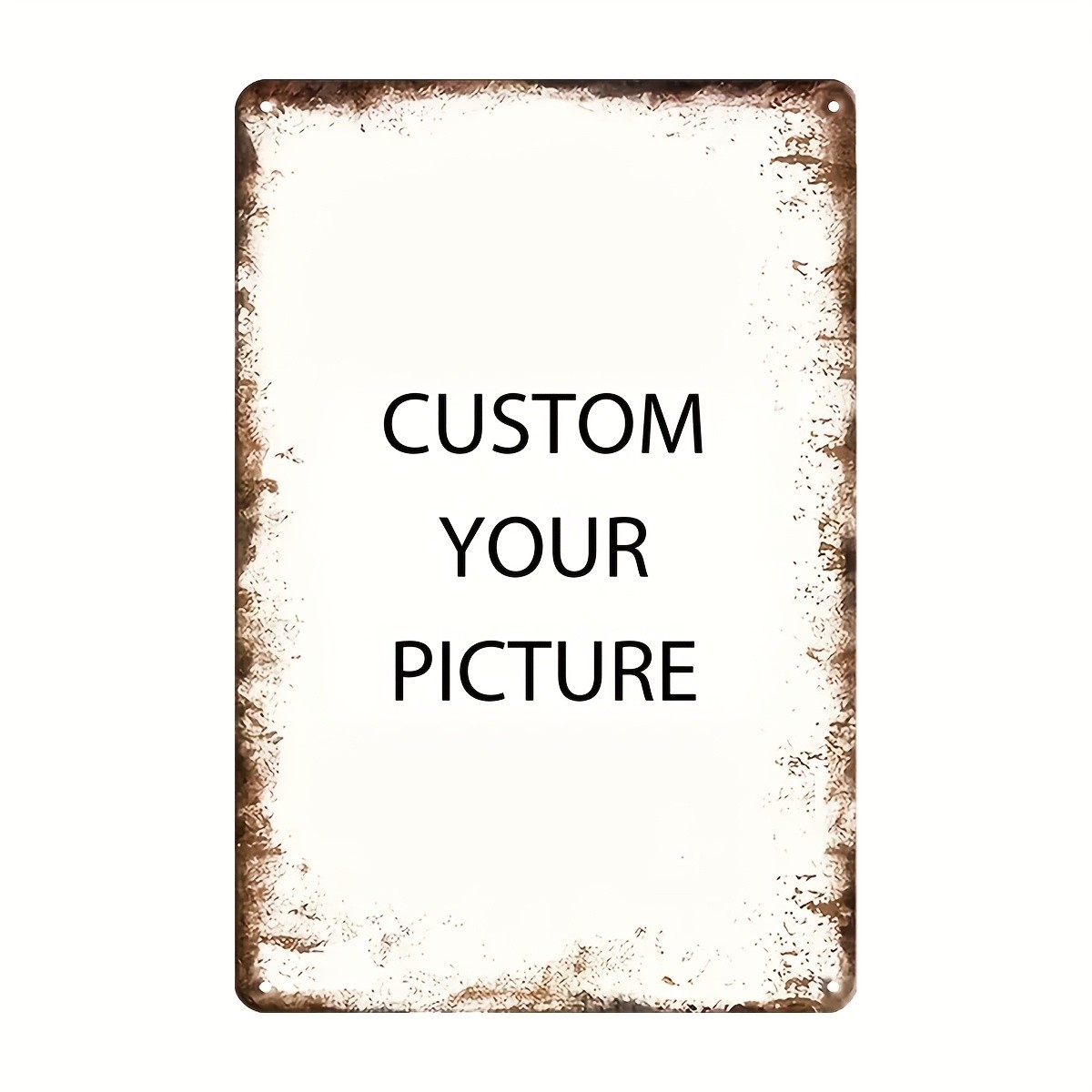 2D Flat Custom Personalized Iron Signage,Versatile Retro Decor 7.87x11.81 inch