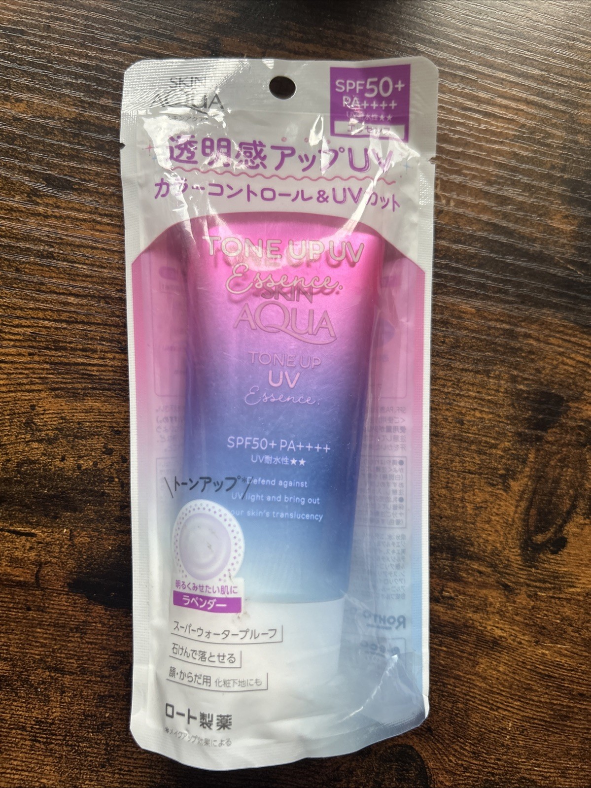 Rohto Skin Aqua Tone Up UV Essence SPF50+ PA++++ 80g ~ Defend Against UV Light